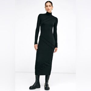 Marcella NYC Black Maxi Jersey Dress NWT XL